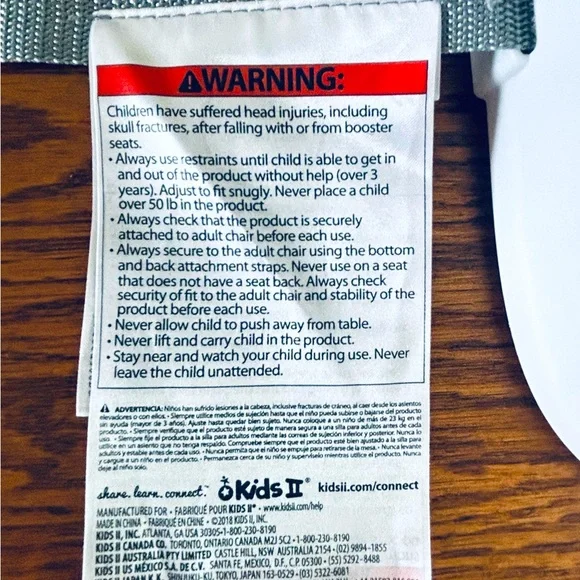 Ingenuity SmartClean Toddler Booster Seat- NWT - Picture 9 of 13